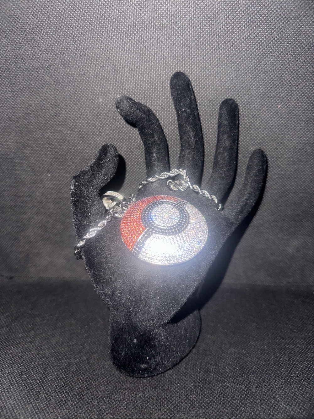 Red and White Poké Ball Pendant Necklace - Fashion Wearable